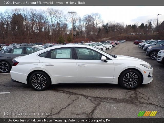 2021 Hyundai Sonata SEL Hybrid in Hyper White