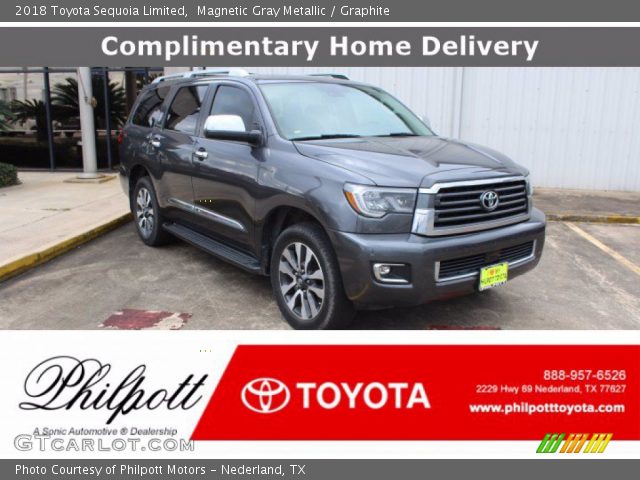 2018 Toyota Sequoia Limited in Magnetic Gray Metallic
