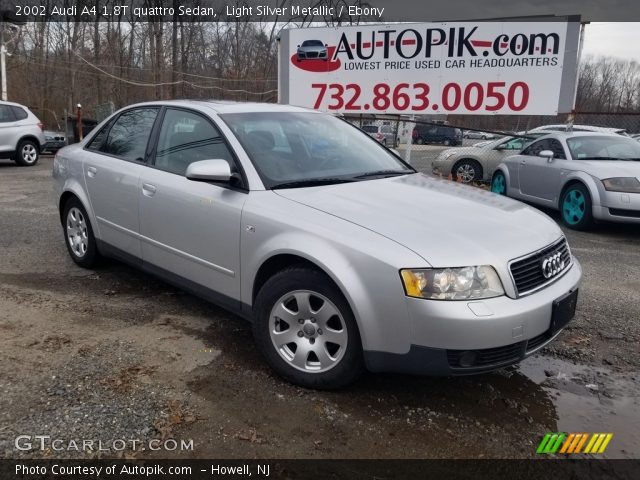 2002 Audi A4 1.8T quattro Sedan in Light Silver Metallic