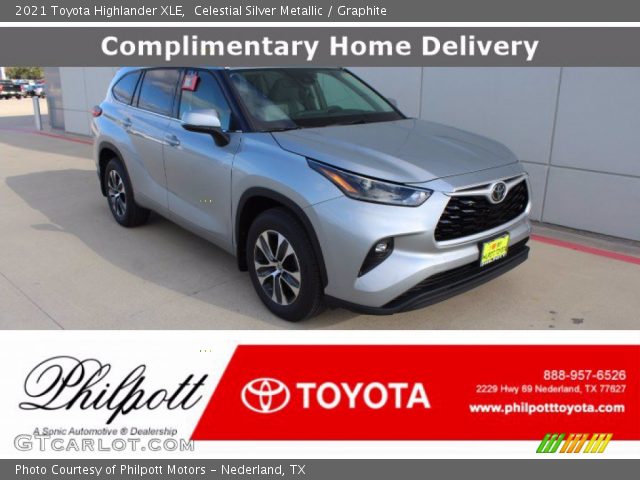 2021 Toyota Highlander XLE in Celestial Silver Metallic