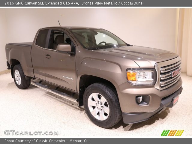 2016 GMC Canyon SLE Extended Cab 4x4 in Bronze Alloy Metallic