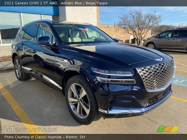 2021 Genesis GV80 2.5T AWD in Adriatic Blue