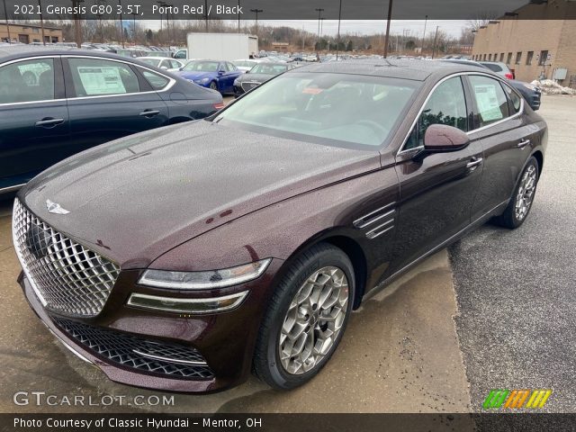 2021 Genesis G80 3.5T in Porto Red