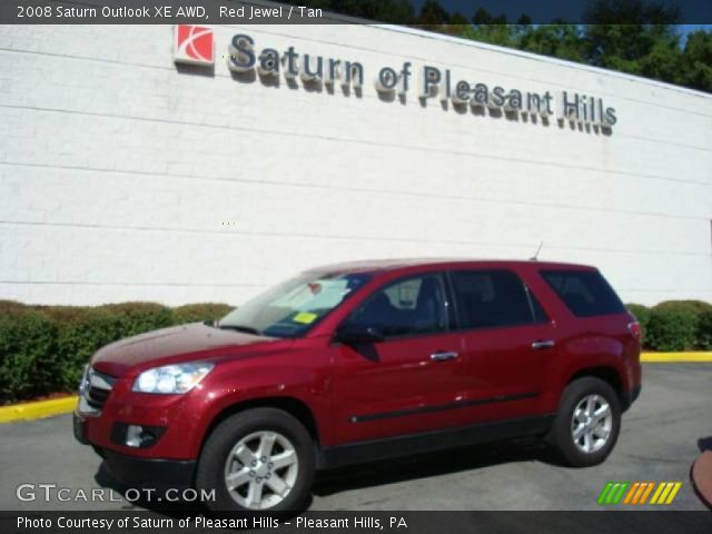 2008 Saturn Outlook XE AWD in Red Jewel