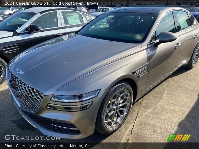 2021 Genesis G80 2.5T in Gold Coast Silver