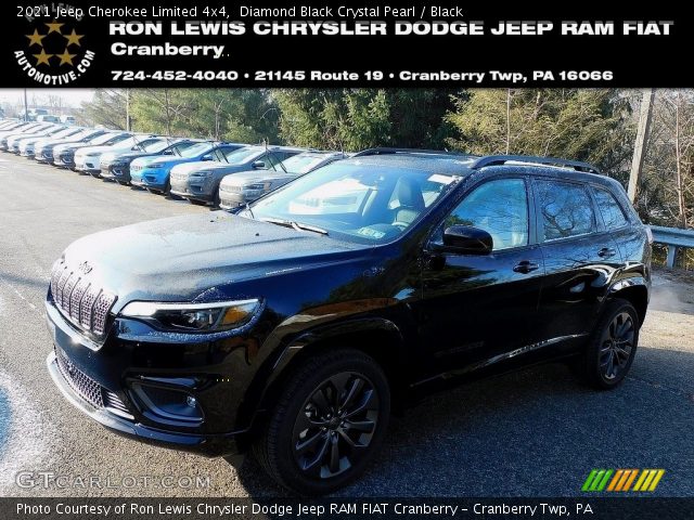 2021 Jeep Cherokee Limited 4x4 in Diamond Black Crystal Pearl