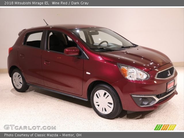 2018 Mitsubishi Mirage ES in Wine Red