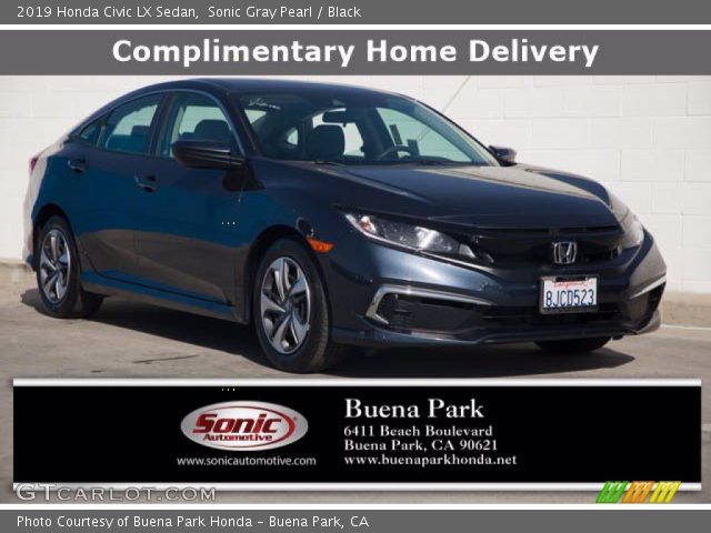 2019 Honda Civic LX Sedan in Sonic Gray Pearl