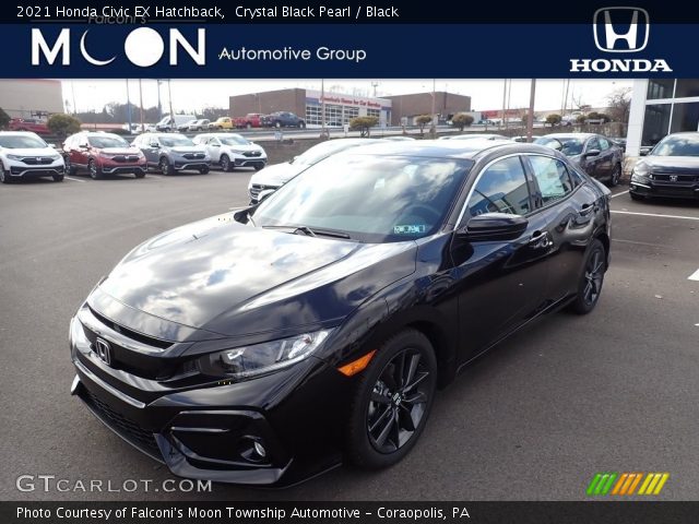 2021 Honda Civic EX Hatchback in Crystal Black Pearl