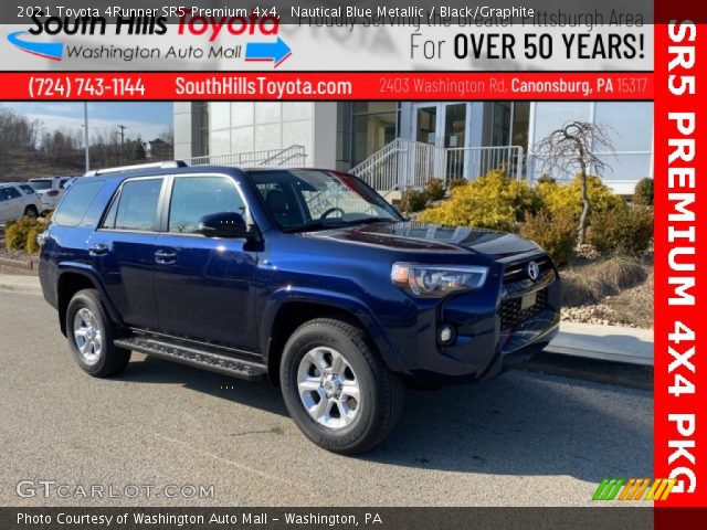 2021 Toyota 4Runner SR5 Premium 4x4 in Nautical Blue Metallic