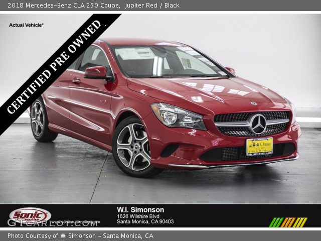 2018 Mercedes-Benz CLA 250 Coupe in Jupiter Red