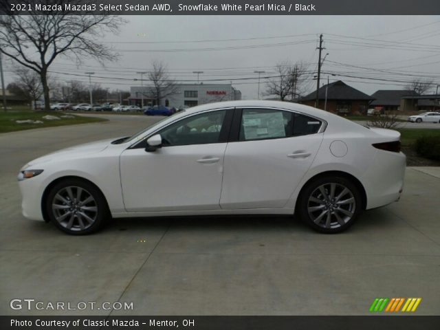 2021 Mazda Mazda3 Select Sedan AWD in Snowflake White Pearl Mica
