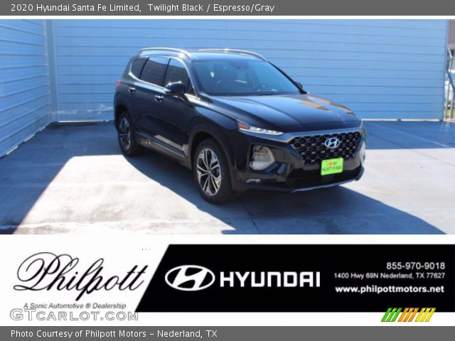 2020 Hyundai Santa Fe Limited in Twilight Black