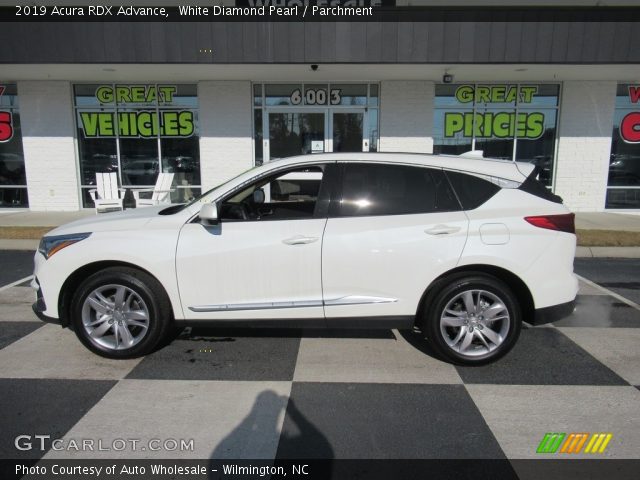 2019 Acura RDX Advance in White Diamond Pearl