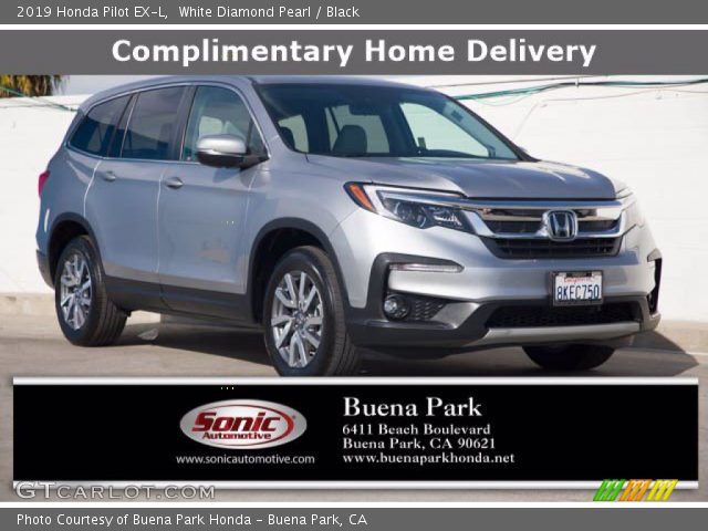 2019 Honda Pilot EX-L in White Diamond Pearl