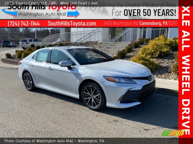 2021 Toyota Camry XLE AWD in Wind Chill Pearl