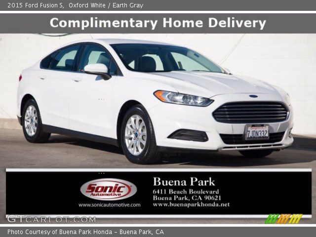 2015 Ford Fusion S in Oxford White