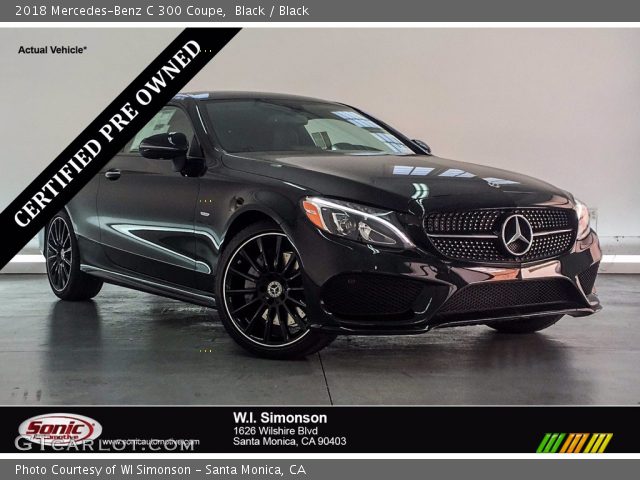 2018 Mercedes-Benz C 300 Coupe in Black