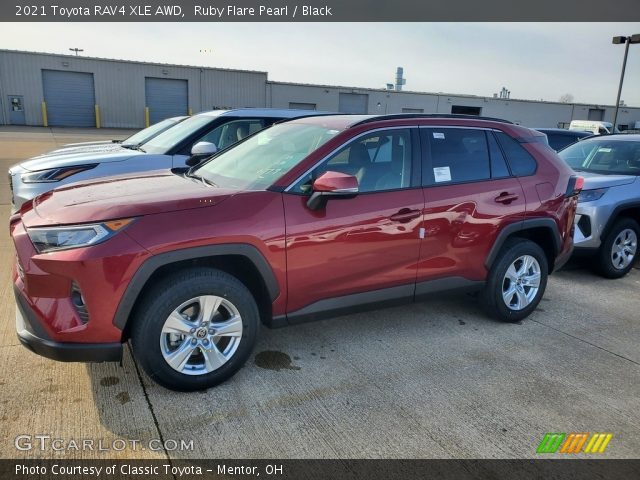 2021 Toyota RAV4 XLE AWD in Ruby Flare Pearl