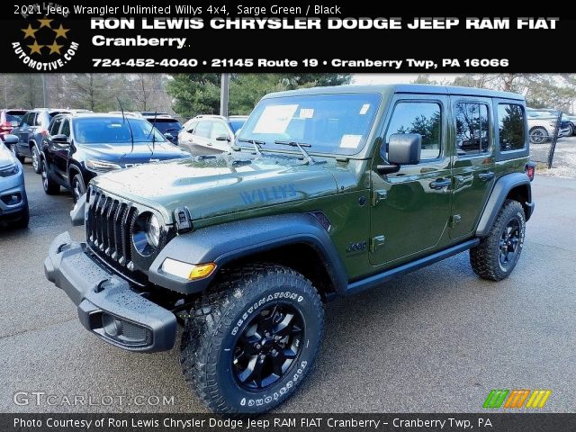 2021 Jeep Wrangler Unlimited Willys 4x4 in Sarge Green