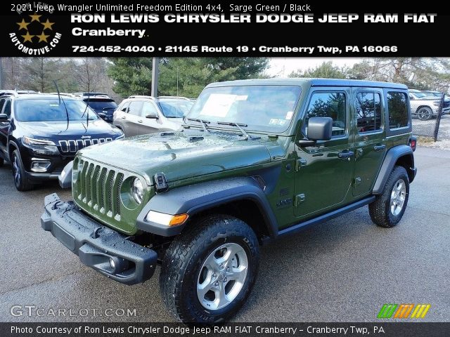 2021 Jeep Wrangler Unlimited Freedom Edition 4x4 in Sarge Green