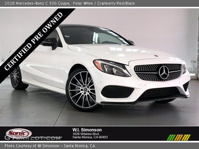 2018 Mercedes-Benz C 300 Coupe in Polar White