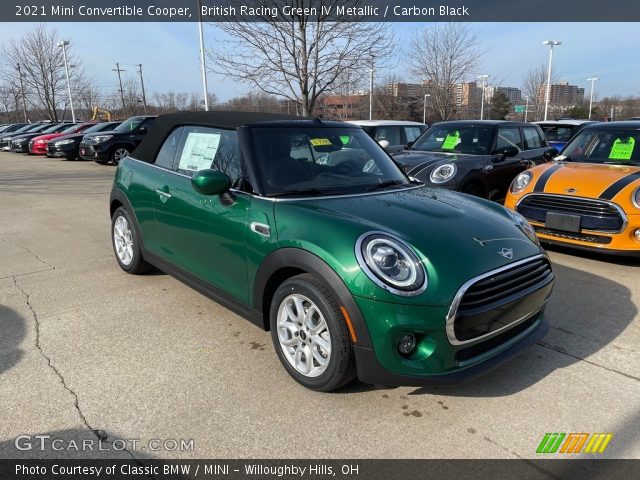 2021 Mini Convertible Cooper in British Racing Green IV Metallic