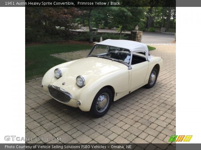 1961 Austin Healey Sprite Convertible in Primrose Yellow