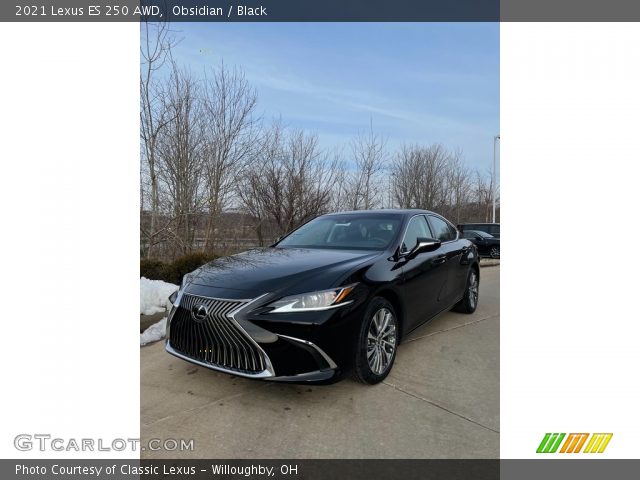 2021 Lexus ES 250 AWD in Obsidian