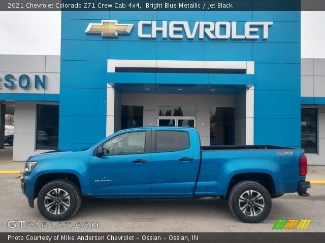 2021 Chevrolet Colorado Z71 Crew Cab 4x4 in Bright Blue Metallic