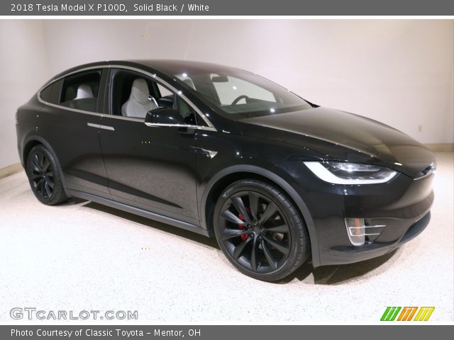 2018 Tesla Model X P100D in Solid Black
