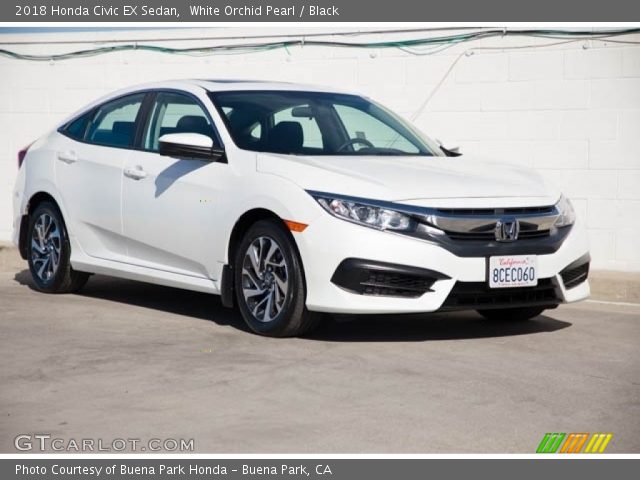 2018 Honda Civic EX Sedan in White Orchid Pearl