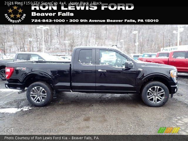 2021 Ford F150 STX SuperCab 4x4 in Agate Black