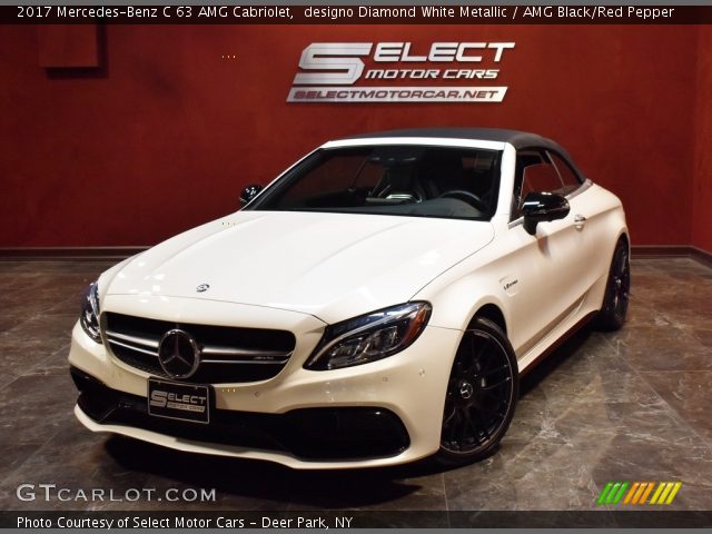 2017 Mercedes-Benz C 63 AMG Cabriolet in designo Diamond White Metallic