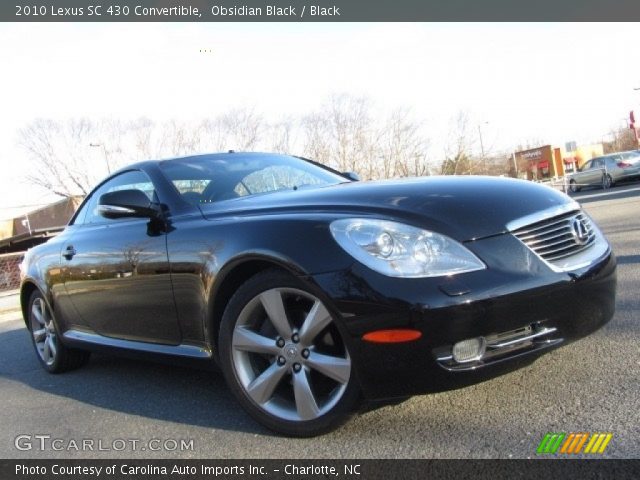 2010 Lexus SC 430 Convertible in Obsidian Black