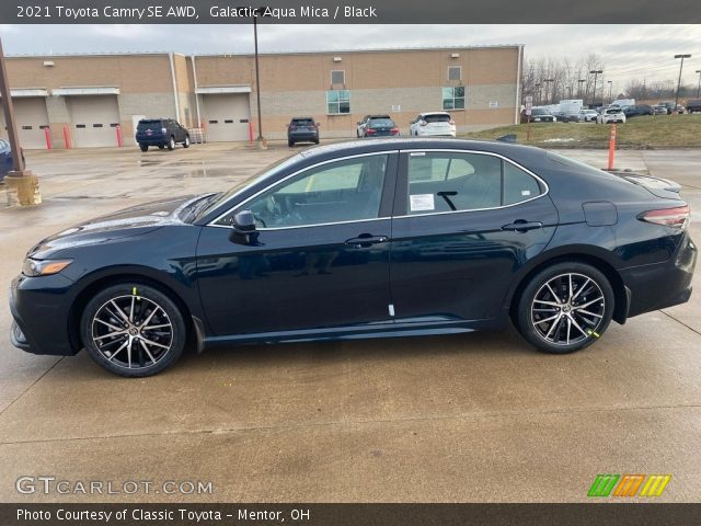 2021 Toyota Camry SE AWD in Galactic Aqua Mica