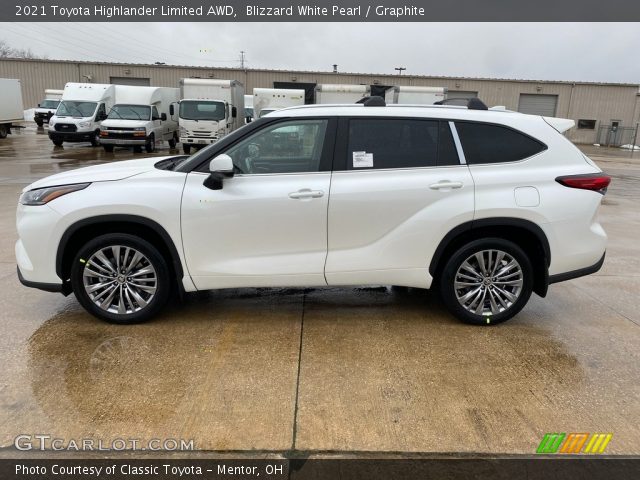 2021 Toyota Highlander Limited AWD in Blizzard White Pearl