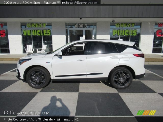 2020 Acura RDX A-Spec in Platinum White Pearl