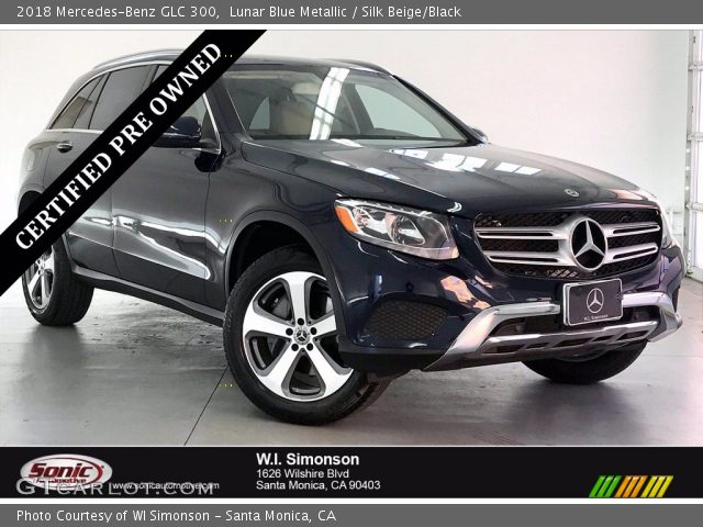 2018 Mercedes-Benz GLC 300 in Lunar Blue Metallic