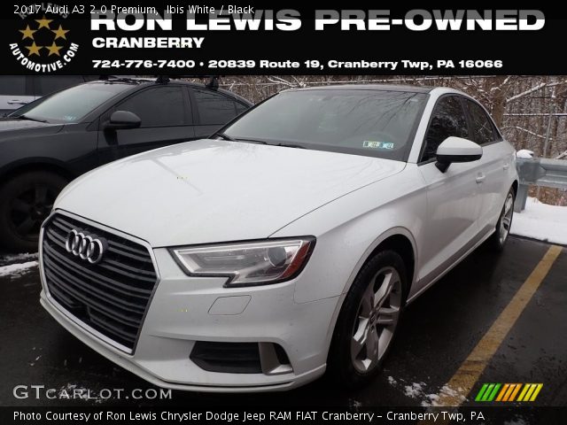 2017 Audi A3 2.0 Premium in Ibis White