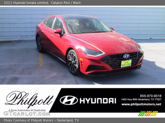 2021 Hyundai Sonata Limited in Calypso Red