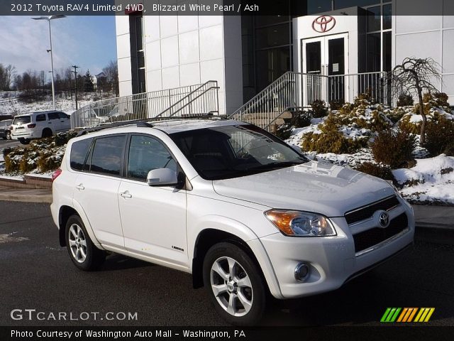 2012 Toyota RAV4 Limited 4WD in Blizzard White Pearl