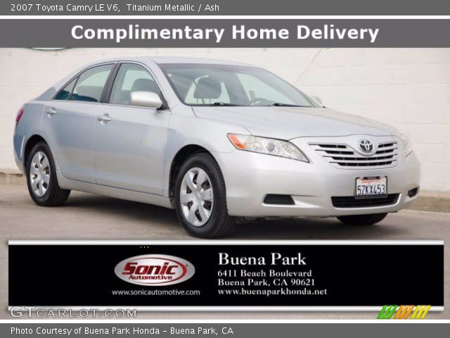 2007 Toyota Camry LE V6 in Titanium Metallic