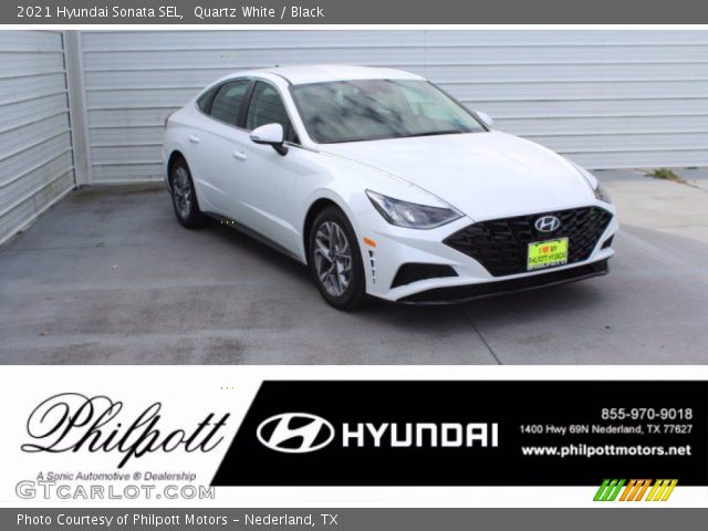 2021 Hyundai Sonata SEL in Quartz White