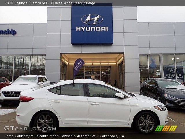2018 Hyundai Elantra SEL in Quartz White Pearl
