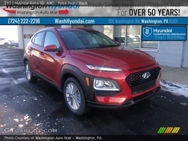 2021 Hyundai Kona SEL AWD in Pulse Red