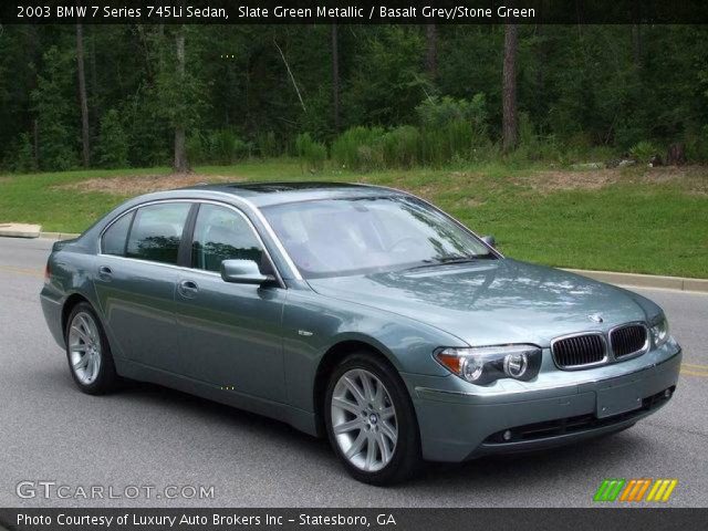 2003 BMW 7 Series 745Li Sedan in Slate Green Metallic