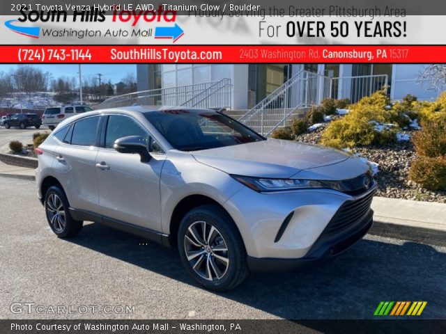 2021 Toyota Venza Hybrid LE AWD in Titanium Glow