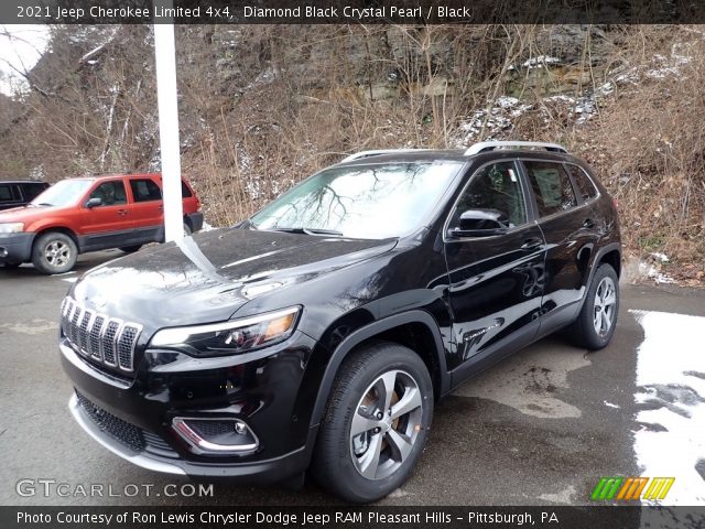 2021 Jeep Cherokee Limited 4x4 in Diamond Black Crystal Pearl