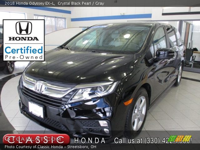 2018 Honda Odyssey EX-L in Crystal Black Pearl